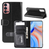Phone Wallet with Flip Front Card Slots Leather Texture - For OPPO RENO 4 PRO 5G Phone - acc Noco