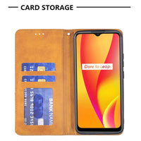 Realme C15/C12/C25 - Rhombus Phone Wallet with Flip Front Card Slots - Cover Noco