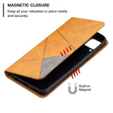 Realme C15/C12/C25 - Rhombus Phone Wallet with Flip Front Card Slots - Cover Noco