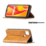 Realme C15/C12/C25 - Rhombus Phone Wallet with Flip Front Card Slots - Cover Noco