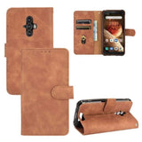 Flip Phone Cover/Wallet - For Blackview BV6600 Rugged Phone - Brown - acc Noco
