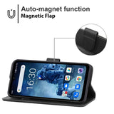 Flip Phone Cover/Wallet - For Oukitel WP13 Rugged Phone - Black - acc Noco