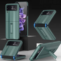 Samsung Galaxy Z Flip 4 - GKK Rigid Protective Cover Pop Out Stand Flexible Hinge - Green - Cover Noco