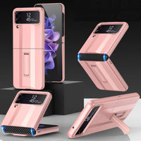 Samsung Galaxy Z Flip 4 - GKK Rigid Protective Cover Pop Out Stand Flexible Hinge - Rose Pink - Cover Noco