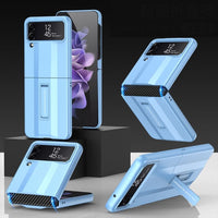 Samsung Galaxy Z Flip 4 - GKK Rigid Protective Cover Pop Out Stand Flexible Hinge - Blue - Cover Noco