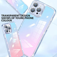 Apple iPhone 12 Transparent Glitter Protective Cover Artificial Diamond Highlights - Cover Noco