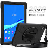 Heavy Duty Shockproof Protective Tablet Cover with Rotating Stand/Hand Grip for Lenovo M10 Plus TB-X606F / TB-X606X - acc Noco