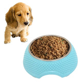 Heart Pattern Pet Bowl With Removable Stainless Steel Bowl - Pet NOCO
