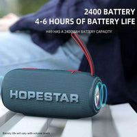 Hopestar H49 10W Bluetooth Speaker 2400mAh Battery TWS LED Light Bass Chamber Water Resistant - bluetooth speaker Hopestar