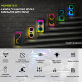 Hopestar Party 110 Mini 16W Bluetooth Speaker Big 6000mAh Battery TWS Flowing LED Lights - bluetooth speaker Hopestar