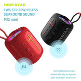 Hopestar P32 Mini 5W Bluetooth Speaker 1800mAh Battery TWS LED Light Bass Chamber - bluetooth speaker Hopestar