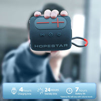 Hopestar P32 Mini 5W Bluetooth Speaker 1800mAh Battery TWS LED Light Bass Chamber - bluetooth speaker Hopestar