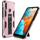 Huawei Y6 2019 / Y6 Prime 2019 - Shockproof Protective Case with Metal Patch / Stand - Rose Pink - Cover Noco