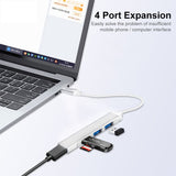 Enkay Type-C USB 4 Port Hub 3 x USB 2.0 1 x USB 3.0 Plug and Play - acc NOCO