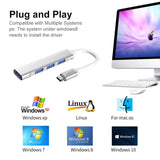 Enkay Type-C USB 4 Port Hub 3 x USB 2.0 1 x USB 3.0 Plug and Play - acc NOCO