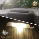 Solar Powered Stair Step or Railing Lighting. 4 Pack - Noco