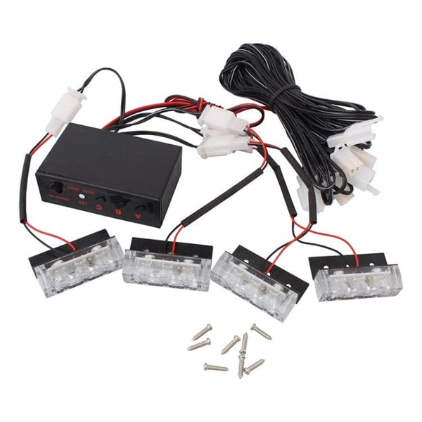 Set of 4 Amber LED Emergency Lights Control Box 3 Modes Noco.co.nz – NOCO