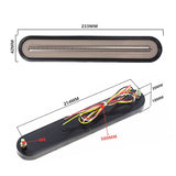 100 LED Truck/Trailer Tail Light Kit 233mm Long 12V-24V Tail/Brake Red and Amber Sequential Turn Signal - Automotive Noco
