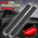 72 LED Truck/Trailer Tail Light Kit 72 LED Bulbs 435mm Long 12V-24V Smoke Lens Tail/Brake Red OR Amber Sequential Turn Signal - Automotive 