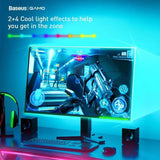 Baseus TV/Desk/Decor Cool Black RGB Colour LED Strip Back Light Stick On USB powered 1.5 Mtr - Gaming NOCO