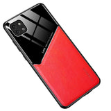 Leather and Glass Shockproof Cover - For Samsung Galaxy A22 5G - Red - Cover Noco