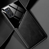 Leather and Glass Shockproof Cover - For Oppo A52 A72 A92 - Black - Cover Noco