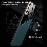 Leather and Glass Shockproof Cover - For Samsung Galaxy S22 - Cover Noco