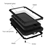 Apple iPhone 13 - Love Mei Metal Shockproof Dustproof Water Resistant Rugged Full Cover Built-In Screen Protector - Cover Noco