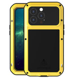 Apple iPhone 13 Pro - Love Mei Metal Shockproof Dustproof Water Resistant Rugged Full Cover Built-In Screen Protector - Cover Noco