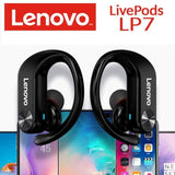 LENOVO LivePods LP7 Wireless Earbuds TWS Bluetooth 5 Smart Touch Auto Pair Charging Case - headphone Lenovo