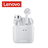 LENOVO QT83 Wireless Earbuds Noise Cancelling TWS Bluetooth 5 Smart Touch Auto Pair Voice Prompts Charging Case - White - headphone Lenovo