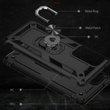 Armor Rugged Protective Case with Metal Ring/Stand for Motorola Moto Edge 20 Pro - Cover Noco