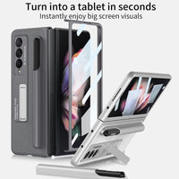 Samsung Galaxy Z Fold 3 - GKK MagFold Rigid Protective Cover Screen Protector Removable Pen Holder Phone Stand - Cover Noco