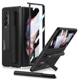 Samsung Galaxy Z Fold 3 - GKK MagFold Rigid Protective Cover Screen Protector Removable Pen Holder Phone Stand - Black - Cover Noco