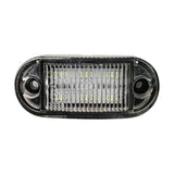 [5 PACK] WHITE LED MK019 12V-24V Marker Lights for Trailer Truck Caravan Boat Black base - Automotive Noco