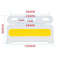 [10 PACK] RED COB LED S7009 24V Slim Marker Lights with White Down Light for Trucks and Macjhinery - Automotive Noco