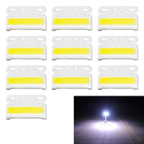 [10 PACK] WHITE COB LED S7009 24V Slim Marker Lights with White Down Light for Trucks and Macjhinery - Automotive Noco
