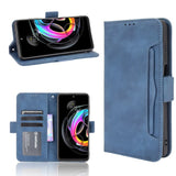 Motorola Edge 20 Lite - Flip Wallet Cover with Removable Front Card Wallet Card Slots - Blue - Cover Noco