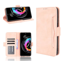 Motorola Edge 20 Lite - Flip Wallet Cover with Removable Front Card Wallet Card Slots - Pink - Cover Noco