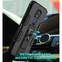 Shockproof Protective Case with Metal Patch / Stand for Motorola Moto G7 Power - acc Noco