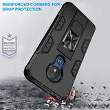 Shockproof Protective Case with Metal Patch / Stand for Motorola Moto G7 Power - acc Noco