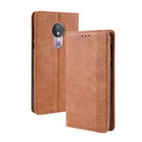 Thatch Flip Phone Cover/Wallet with Card Slots - For Motorola Moto G7 Power - Brown - acc Noco