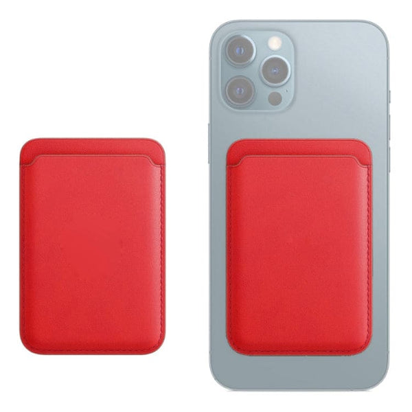 Magsafe Compatible Magnetic Card Wallet for Magsafe Compatible Phones - Red - Cover Noco