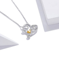 V Jewellery - Sterling Silver S925 True Love Heart Necklace N436 - Jewelry Noco