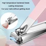 18 Piece Stainless Steel Nail Care Set Nail Clippers Deluxe Case Rose Gold Colour - Nail Care Noco