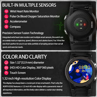 North Edge Xtrek Sports/Adventure GPS Smart Watch GPS Tracking Heart/O2 Monitoring 1.32 360x360 Display - watch North Edge
