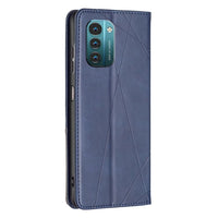 Nokia G11 / G21 Cover - Rhombus Wallet Flip Cover Card Holder - Cover Noco