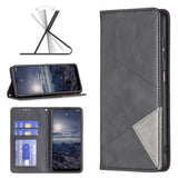 Nokia G11 / G21 Cover - Rhombus Wallet Flip Cover Card Holder - Black - Cover Noco