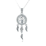 V Jewellery - Tree Of Life S925 Sterling Silver Necklace - Jewelry Noco
