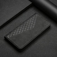 Cube Pattern Flip Wallet Cover Card Slots for Oppo A16 / A16S / A54S / A53S 5G / A55 5G - acc Noco